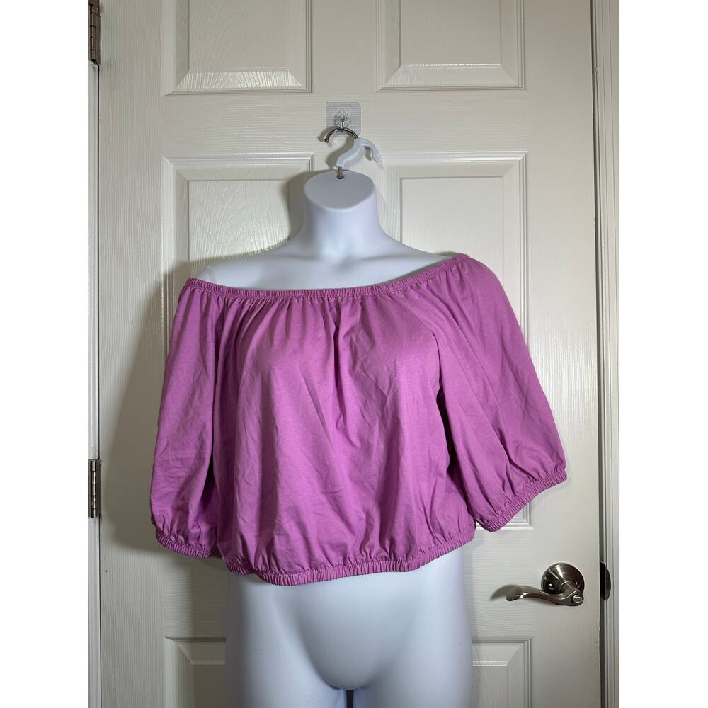 Old navy purple off the shoulder top NWT size XL